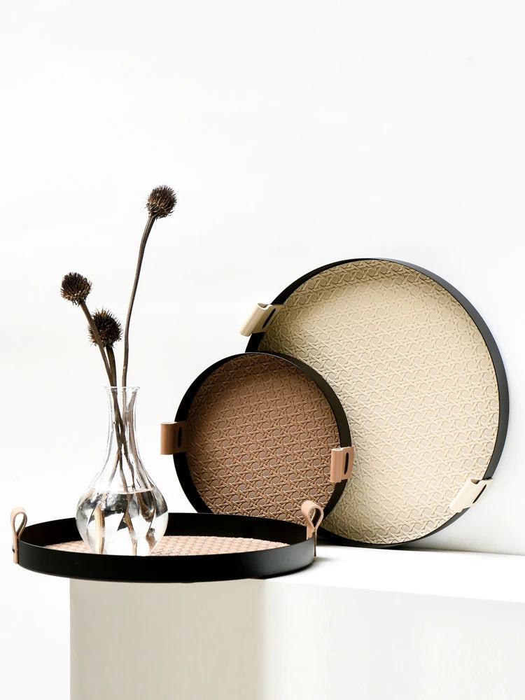 Luxury Nordic Leather Tray