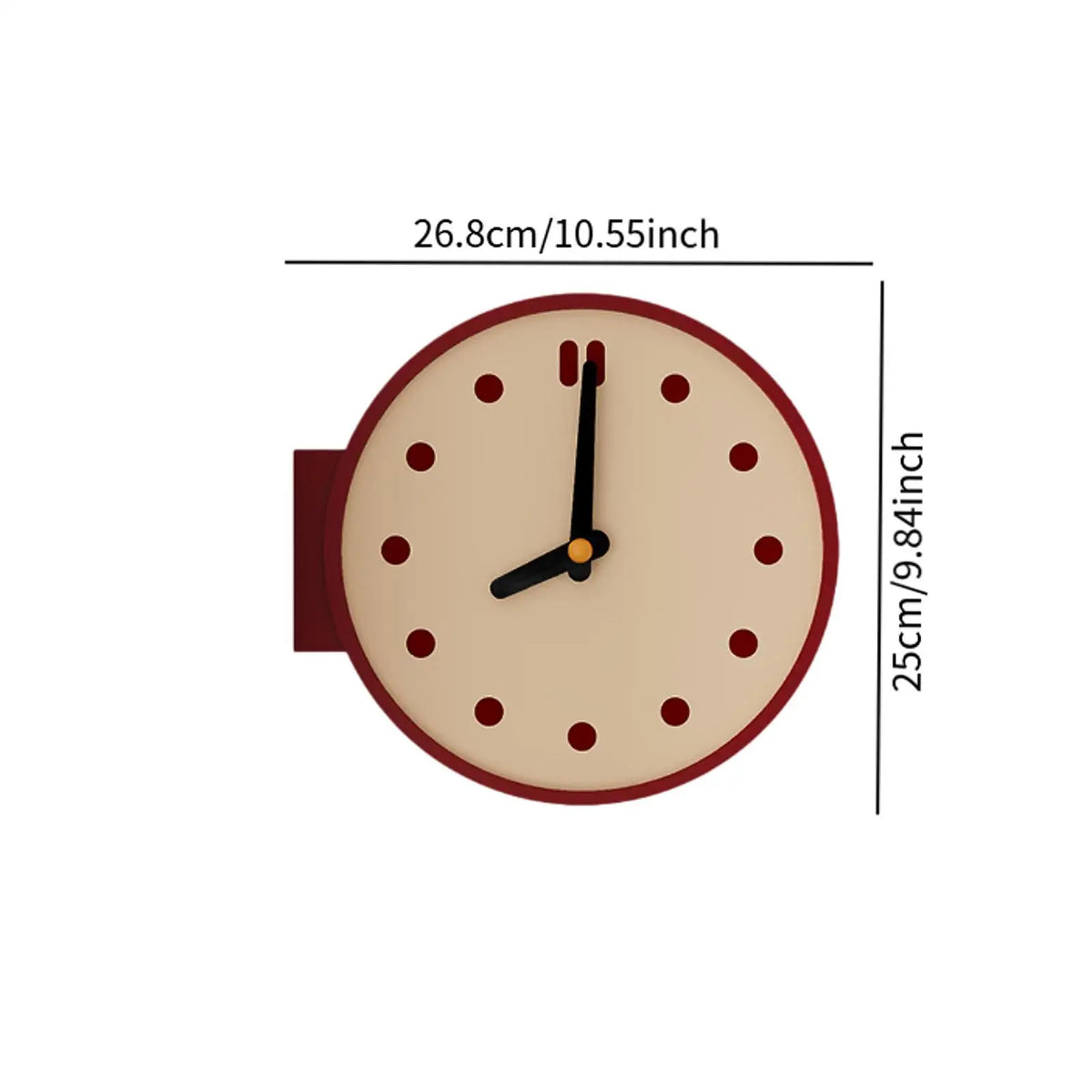 The Edge Clock | Minimalist Double-Sided Corner Clock