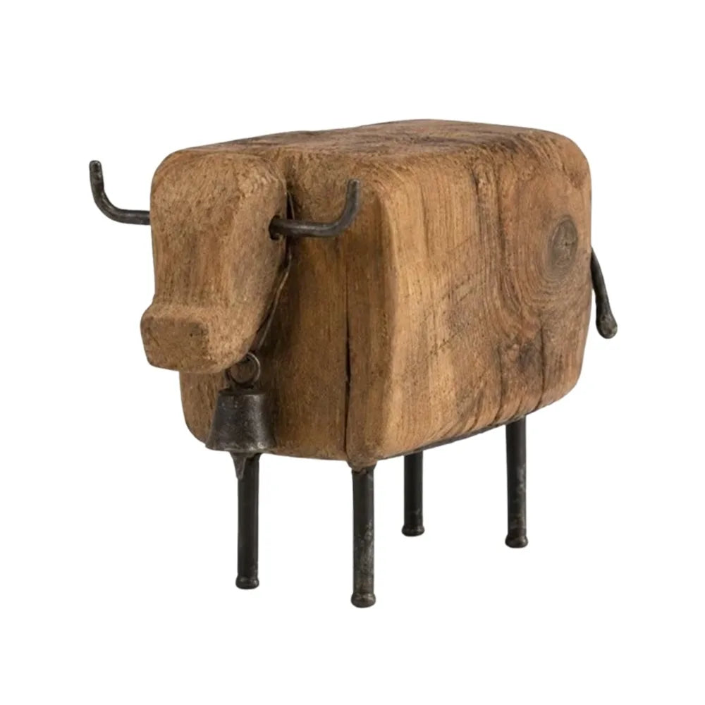 Rustic Western Animal Figurine – Cow or Sheep