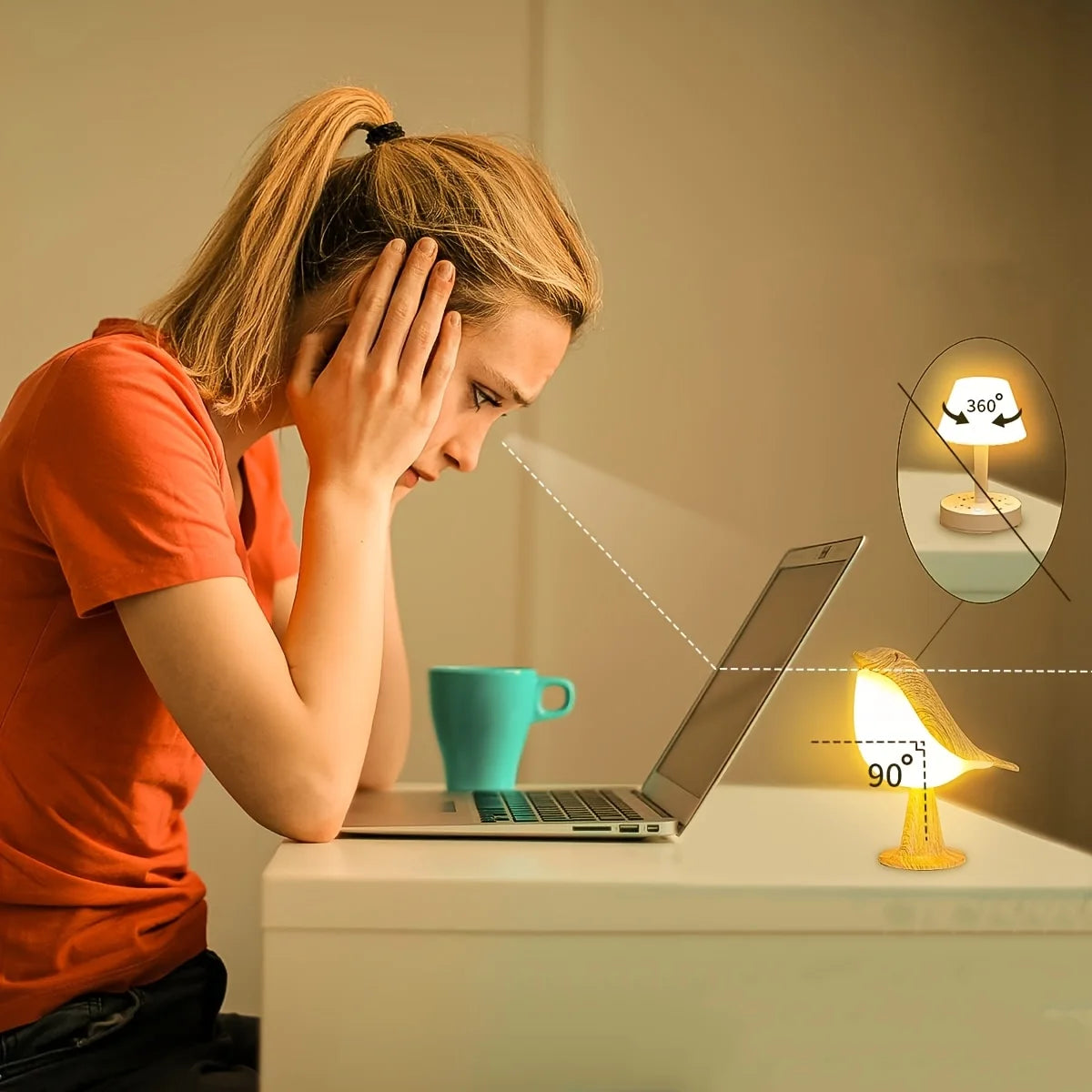 LumiBird LED Touch Lamp