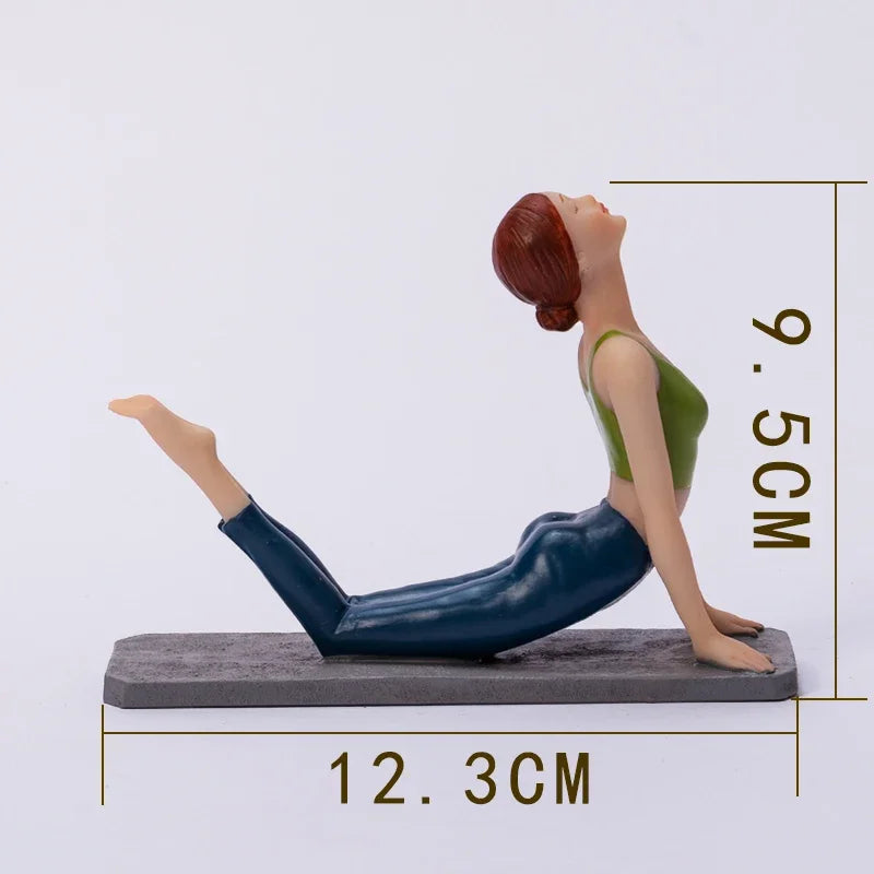 Elegant Yoga Girl Sculpture