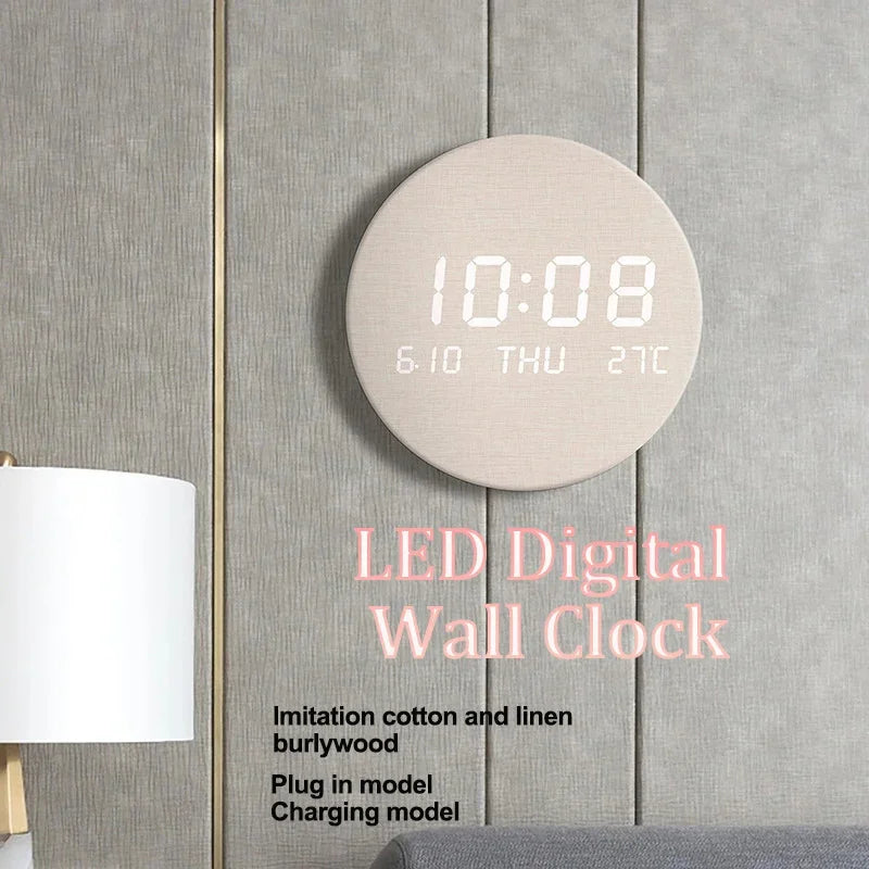 AuraSphere LED Digital Wall Clock