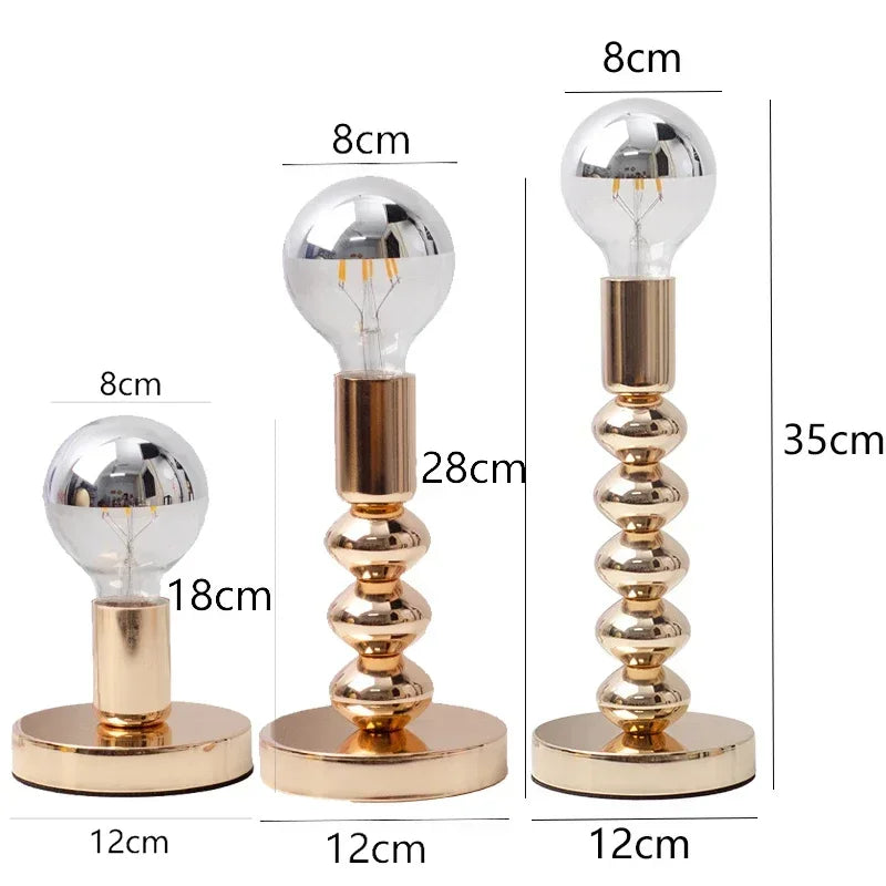 Chrome Bauhaus LED Table Lamp