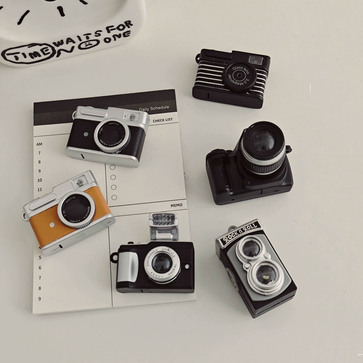 Miniature Camera & Lamp Light-Up Fridge Magnets