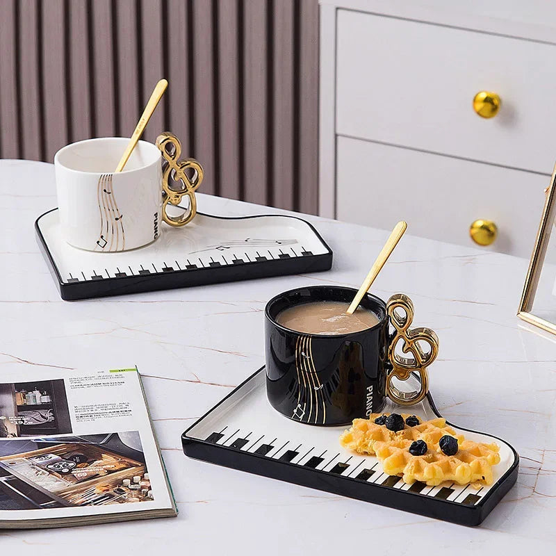 The Grand Piano Mug & Saucer Set