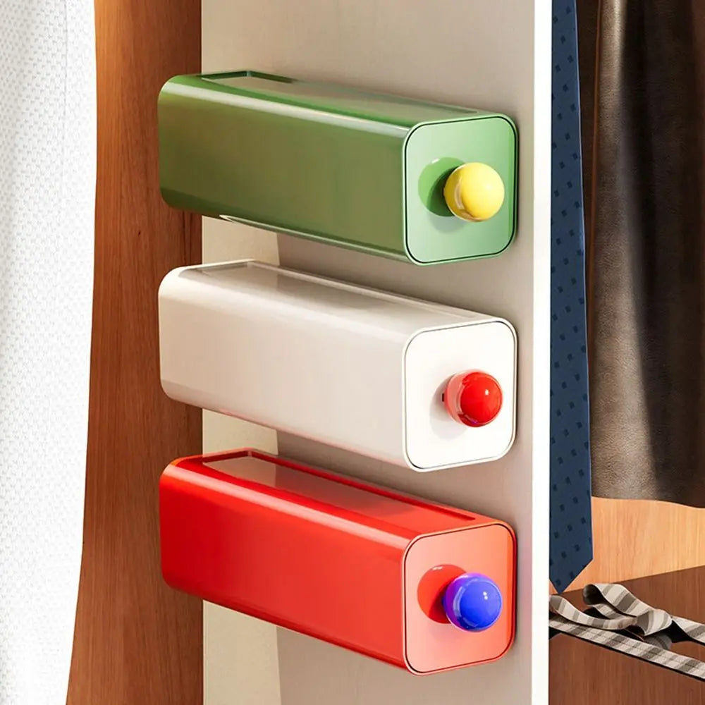 Wall-Mounted Push-Drawer Storage Box