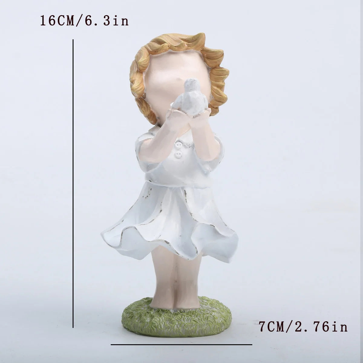 Heart Balloon Girl Sculpture