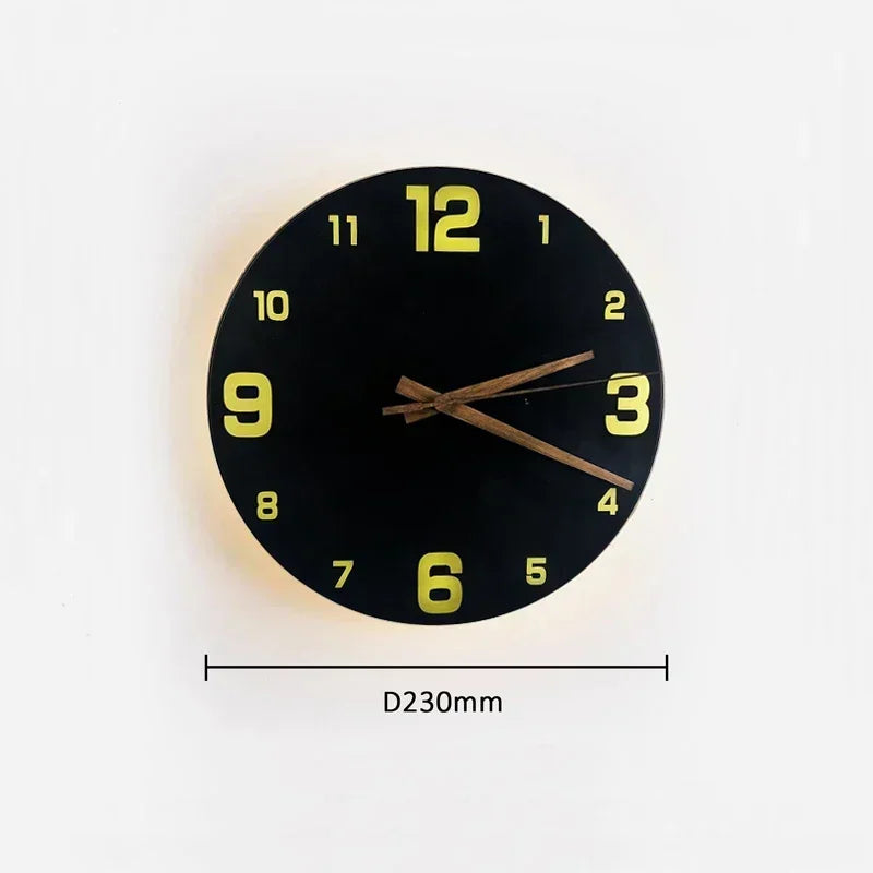 ChronoGlow LED Wall Clock Sconce