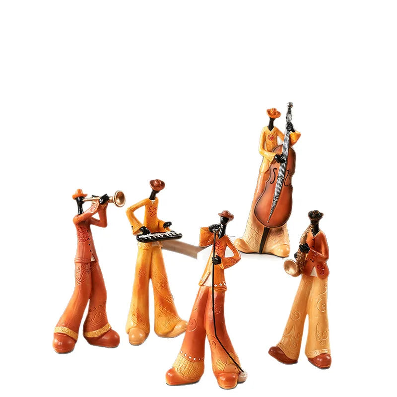 Musical Instrument Band Decor - Resin Living Room Sculpture