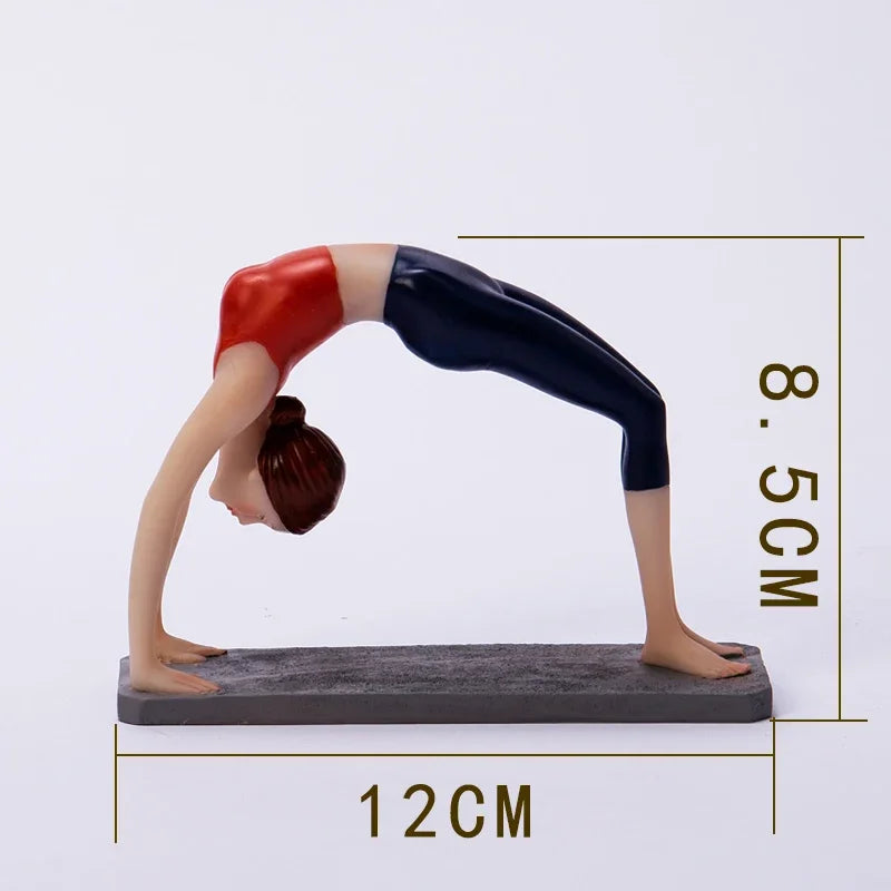 Elegant Yoga Girl Sculpture