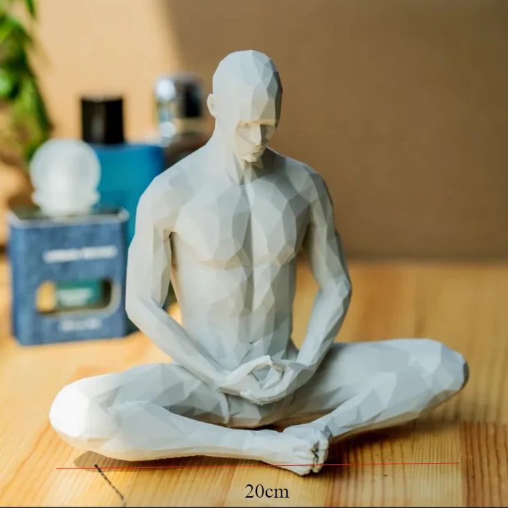 3D Printed Meditating Man Statue