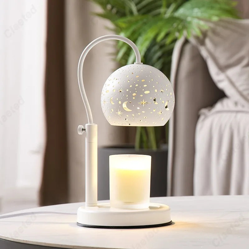 Celestial Starry Night Candle Warmer Lamp