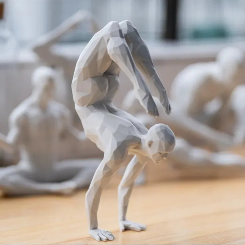 Minimalist 3D Printed Yoga Pose Figurine