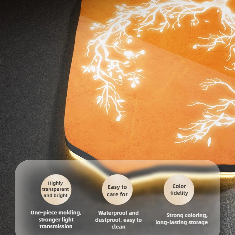 LunaGlow 20-Inch LED Moon Wall Clock