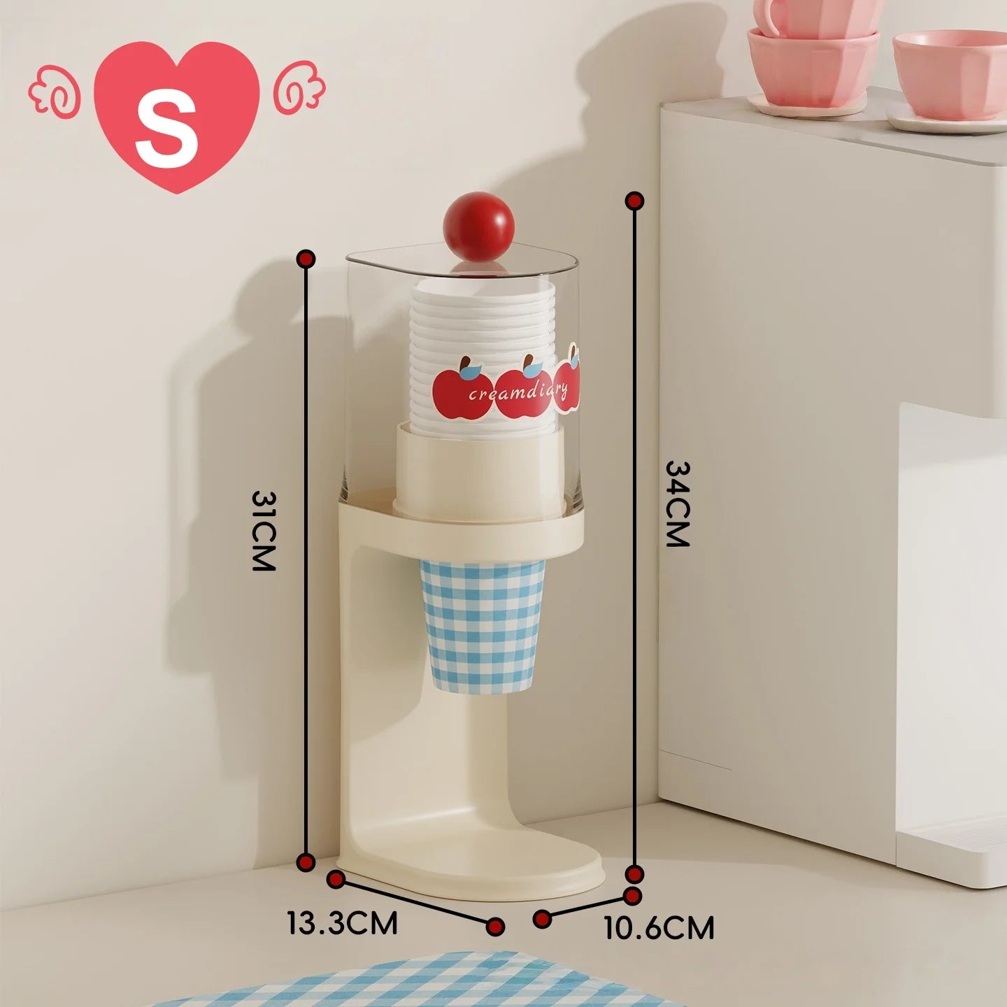 Pull-Type Disposable Cup Dispenser