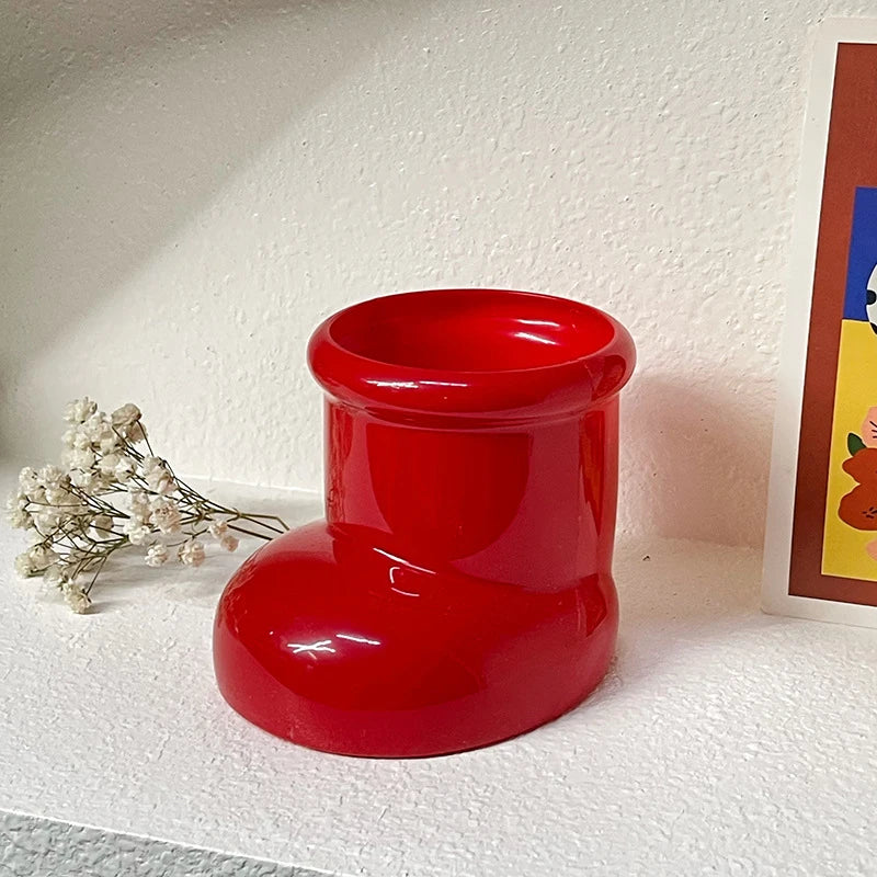 Red Boot Pen Holder & Desk Organizer