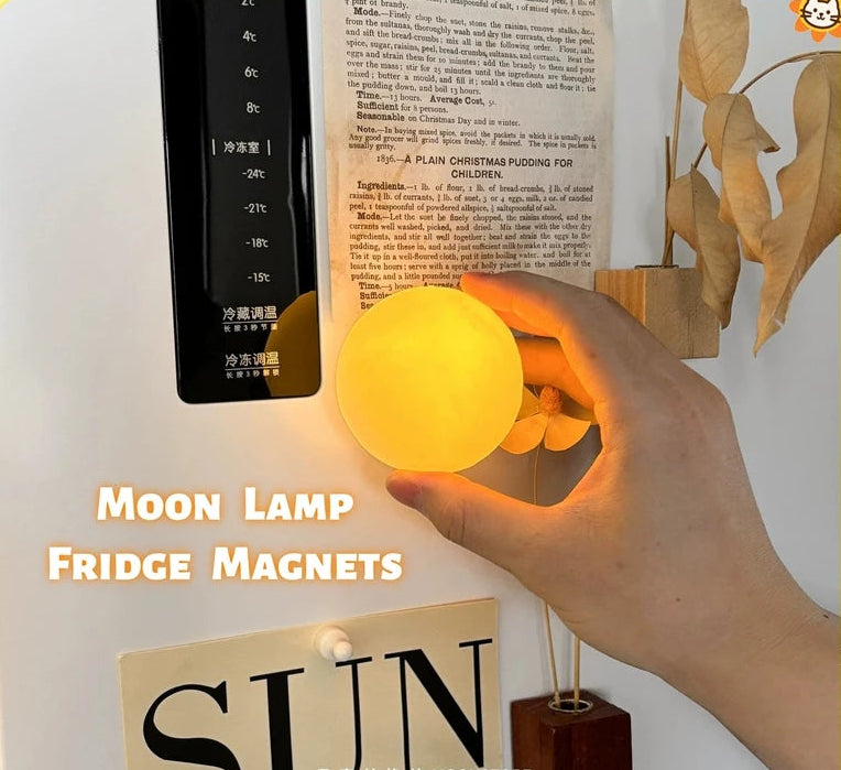 Moon Night Light Fridge Magnets