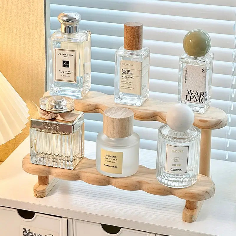 Wooden Perfume Display Rack