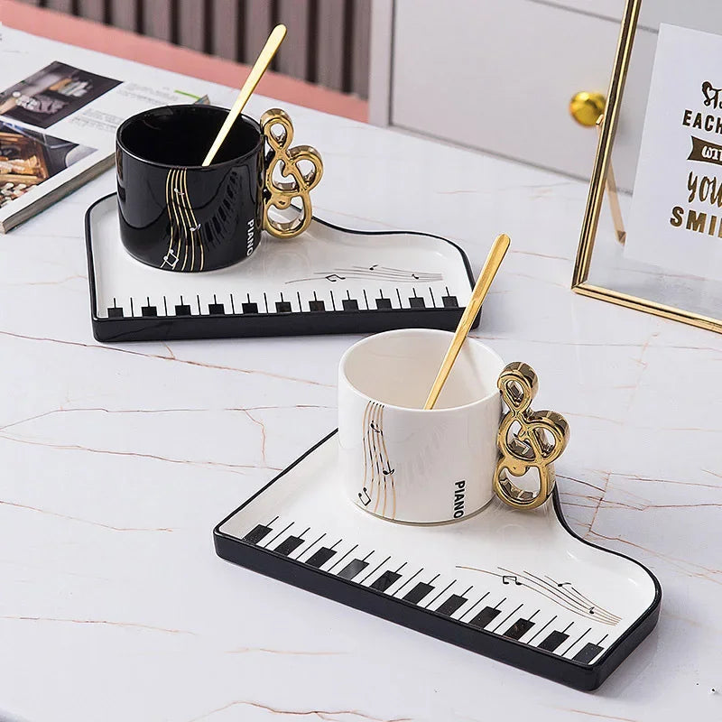The Grand Piano Mug & Saucer Set