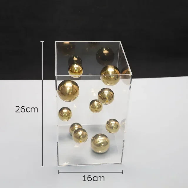 Modern Metal Ball Cube Ornament