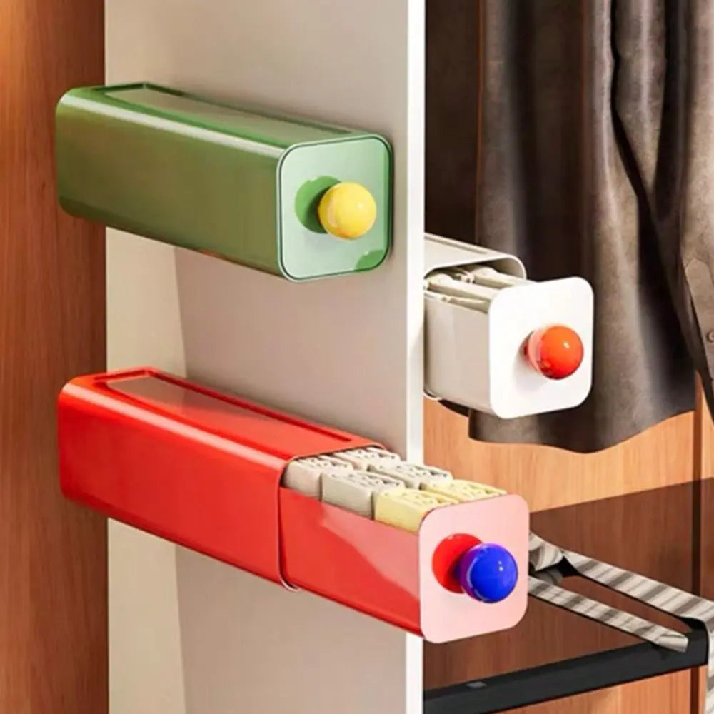 Wall-Mounted Push-Drawer Storage Box