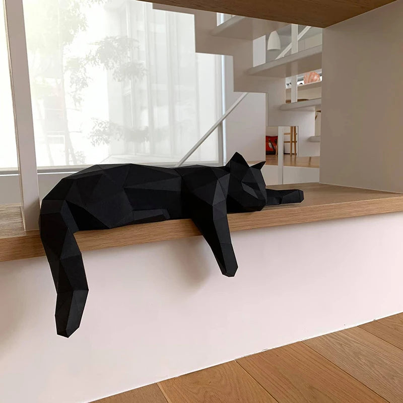 The Papercraft Purr-fection" 3D Cat Model Kit