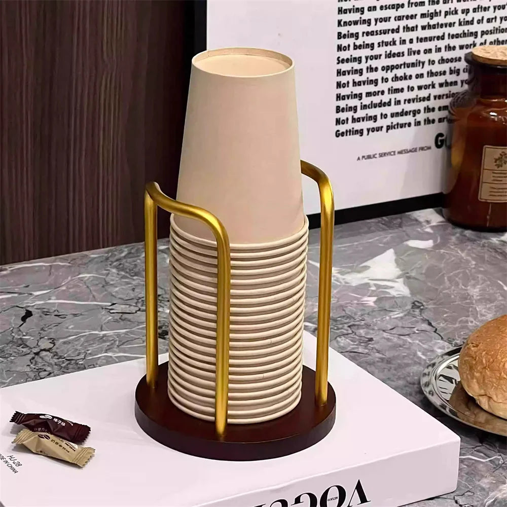 High-Capacity Disposable Cup Holder & Organizer Rack - Ikorii