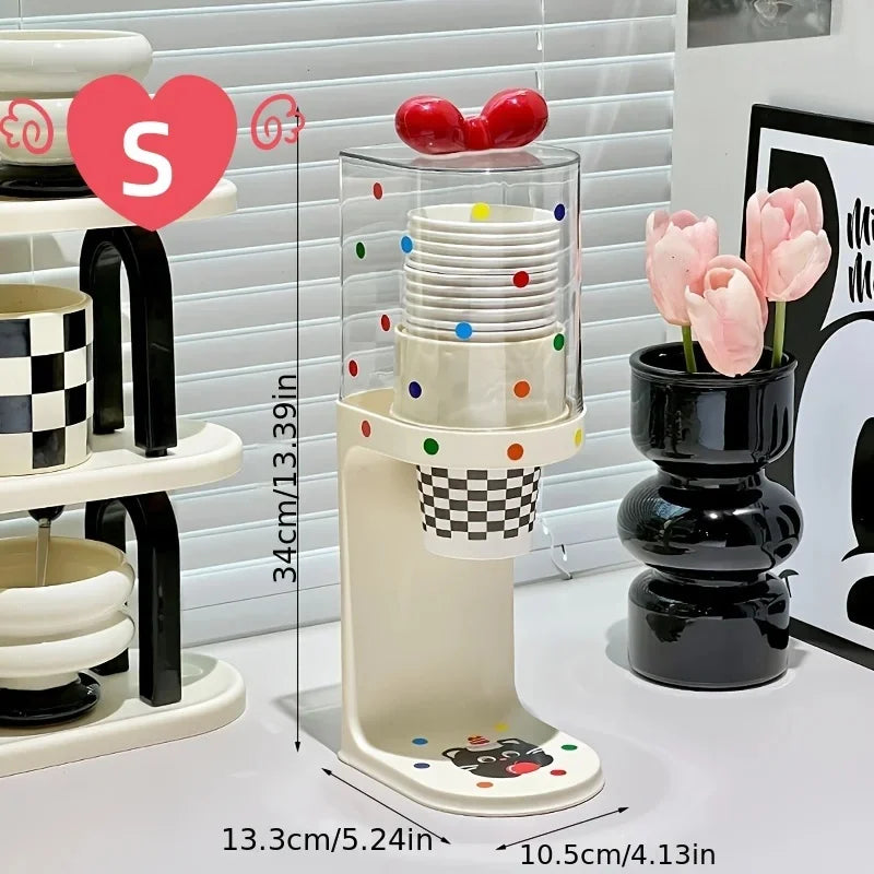 Pull-Type Disposable Cup Dispenser