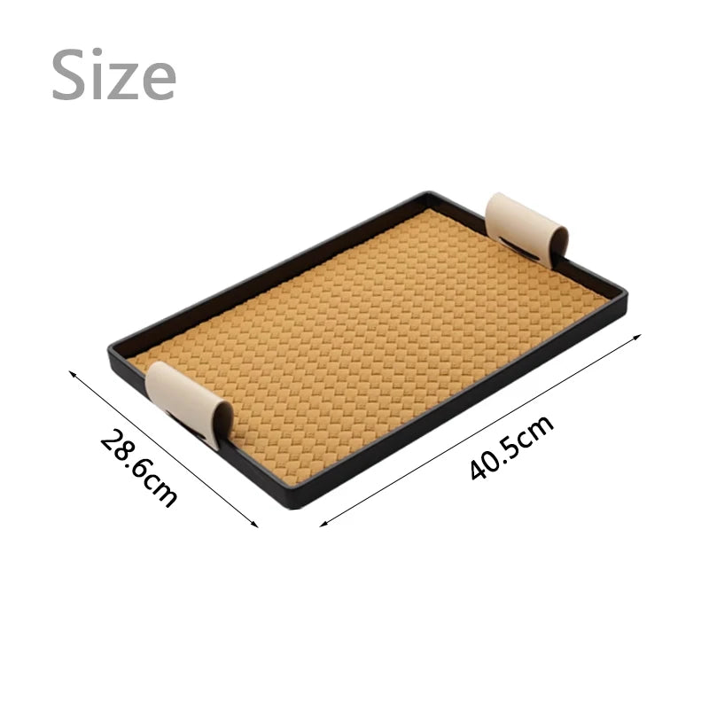 Luxury Decorative Leather Tray