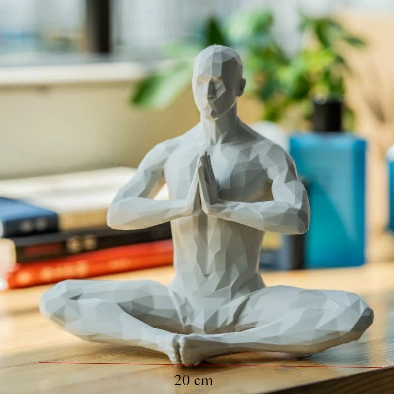 3D Printed Meditating Man Statue