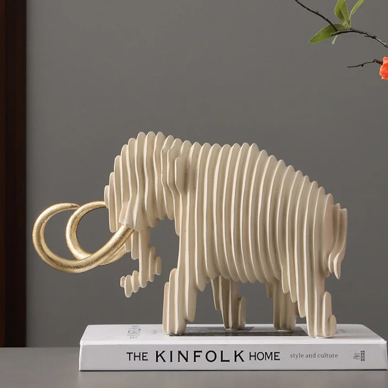 Abstract Geometric Animal Sculptures