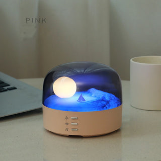 Moon Landscape Bluetooth Speaker & Night Light - Pink