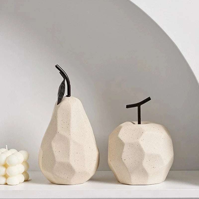 Modern Ceramic Fruit Sculptures