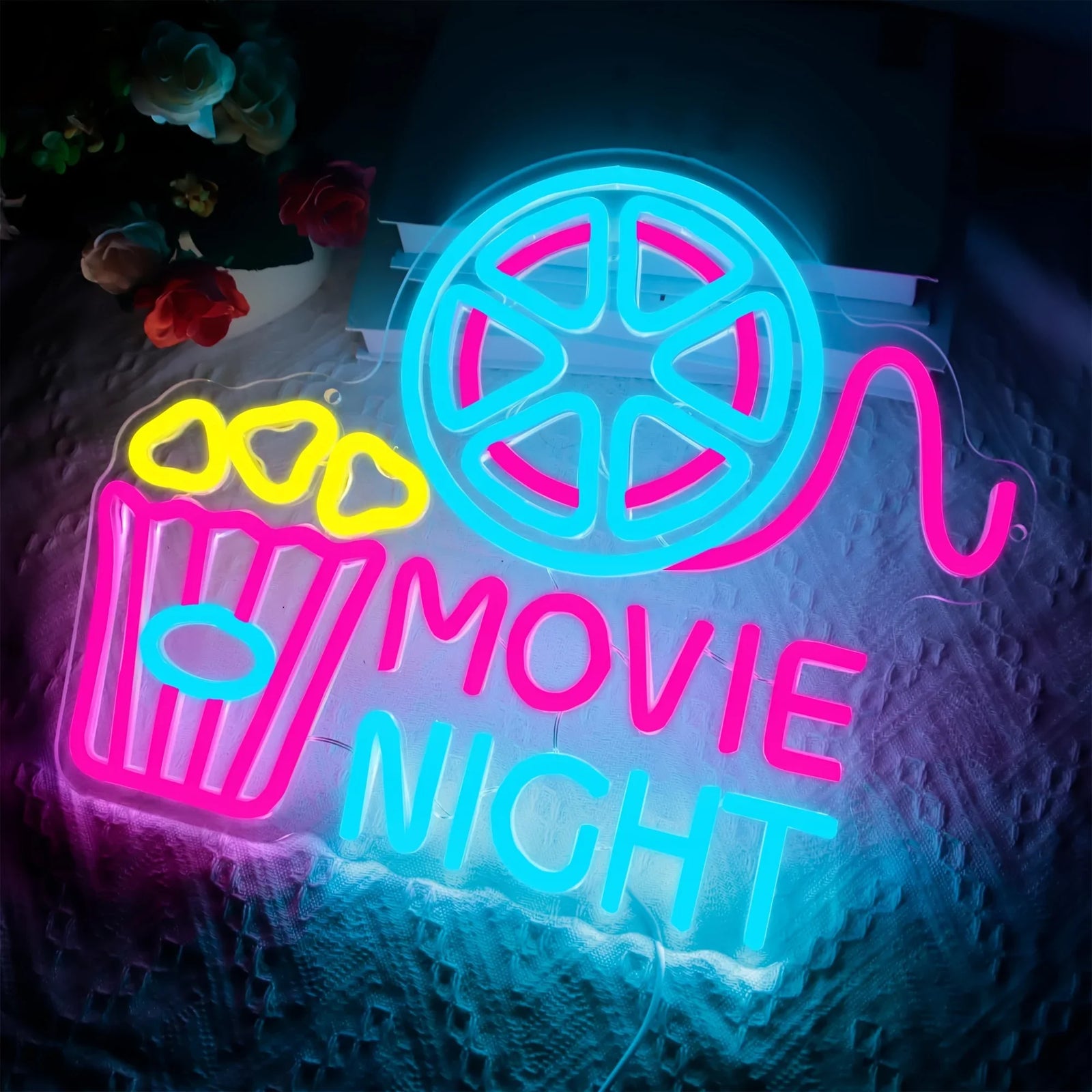 Movie Night Neon Sign