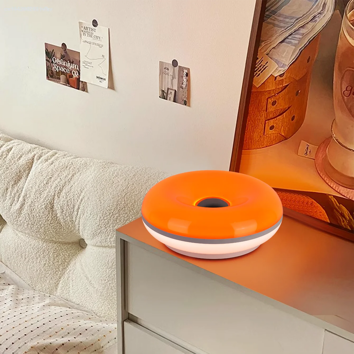 Modern Bauhaus Donut Touch & Remote Control Table Lamp