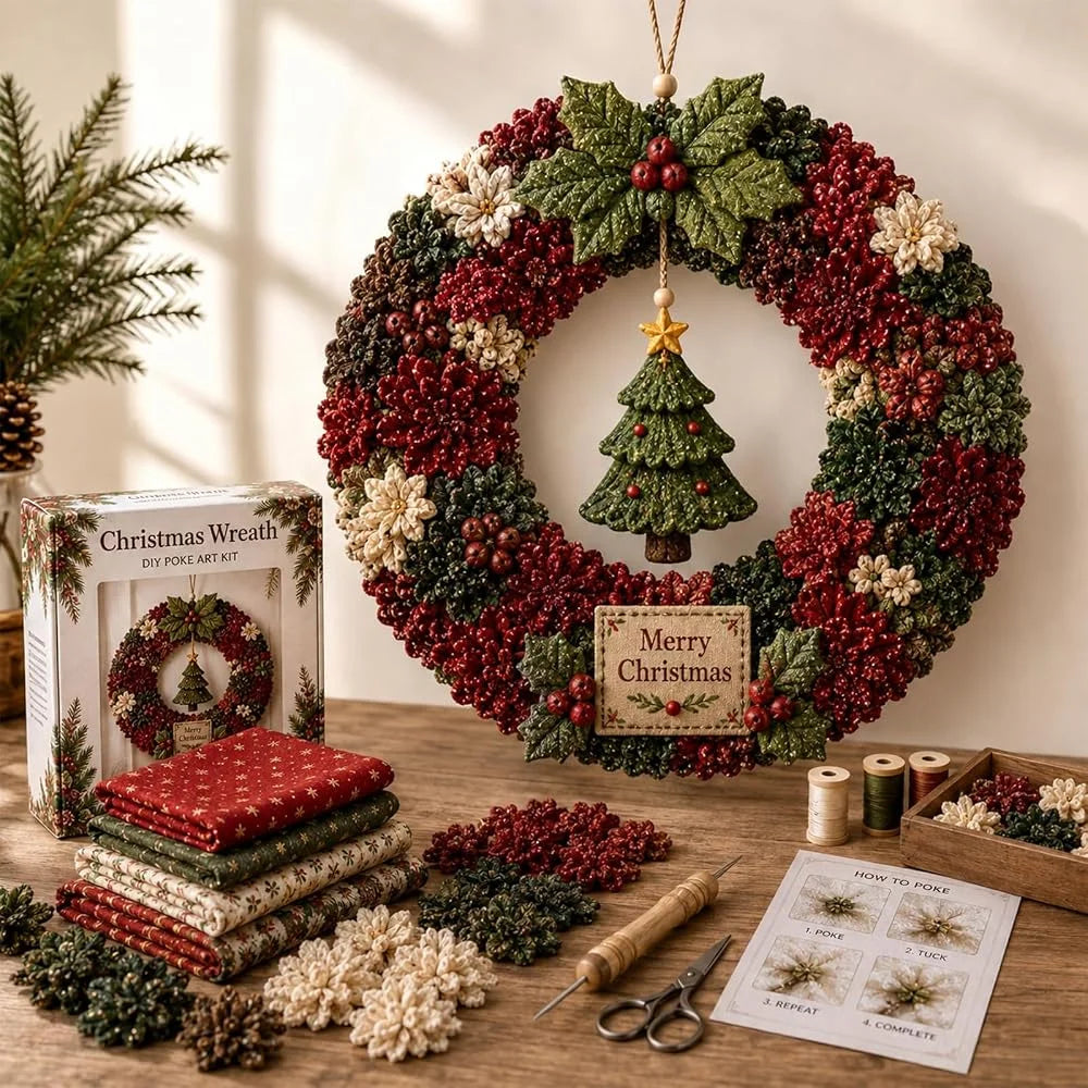 3D Christmas Wreath DIY Craft Kit