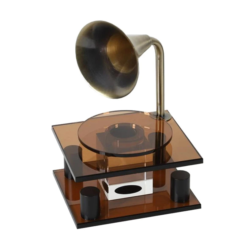 Decorative Jukebox Crystal Ornament Modern Desk Sculpture