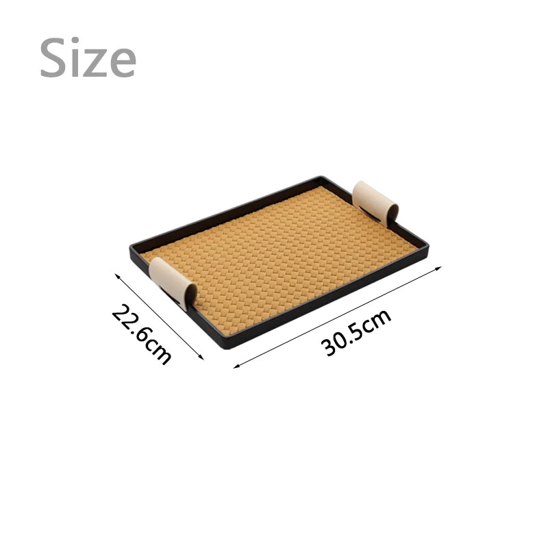 Luxury Decorative Leather Tray