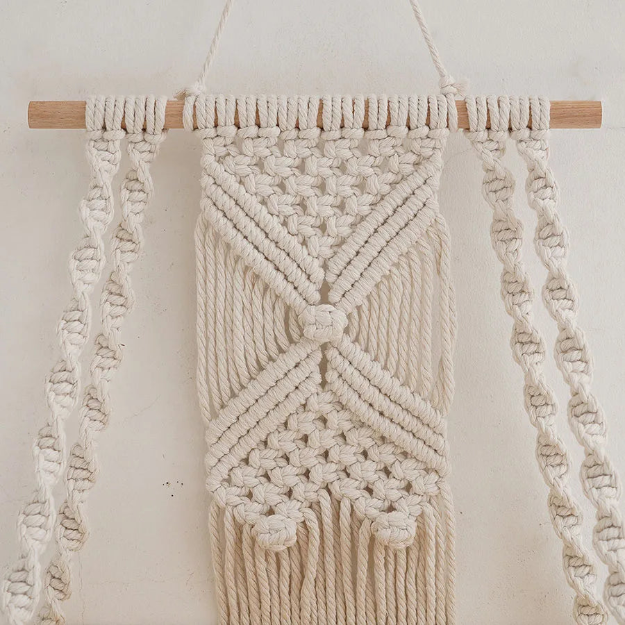 Boho Macrame Wall Hanging Shelf