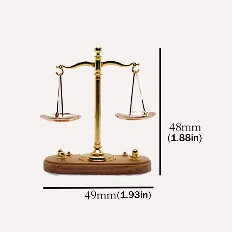 Miniature Vintage Justice Scale