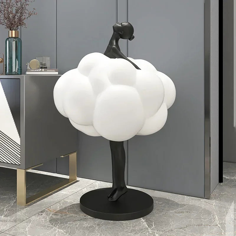 Modern Ballet Girl Cloud Statue