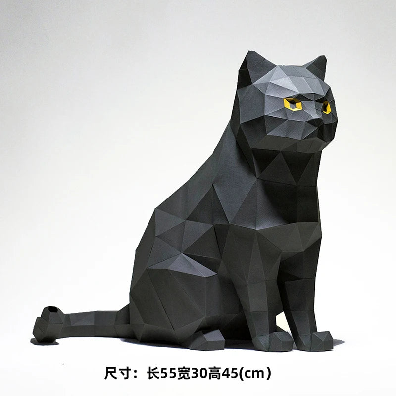 The Papercraft Purr-fection" 3D Cat Model Kit