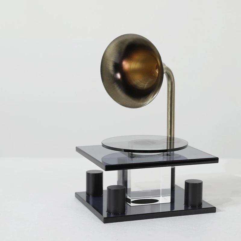 Decorative Jukebox Crystal Ornament Modern Desk Sculpture