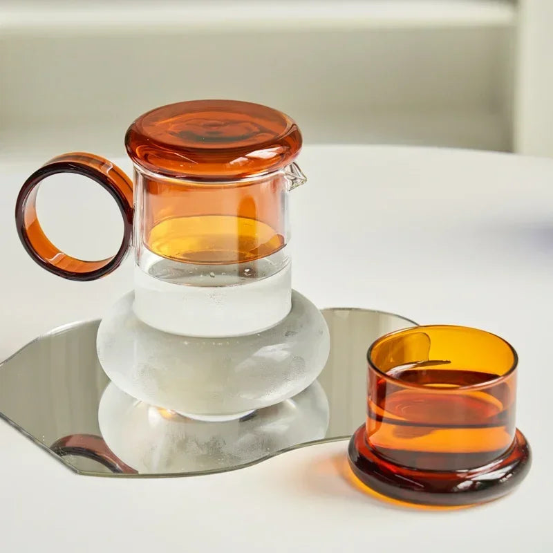 Aura Glass Carafe & Cup Set