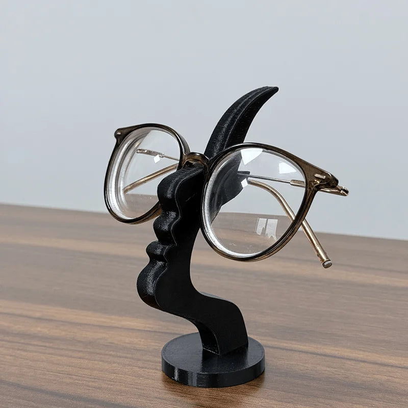 Creative Side Face Shaped Eyeglass Holder Stand