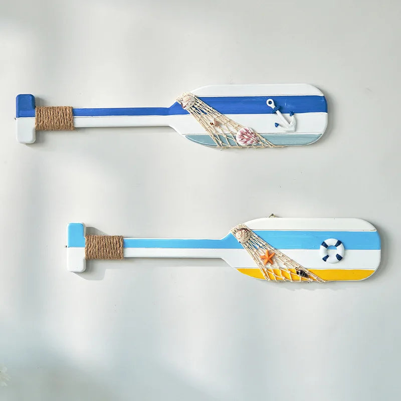 Nautical Wooden Oar Wall Decor