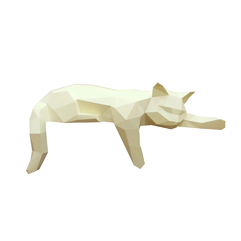 The Papercraft Purr-fection" 3D Cat Model Kit