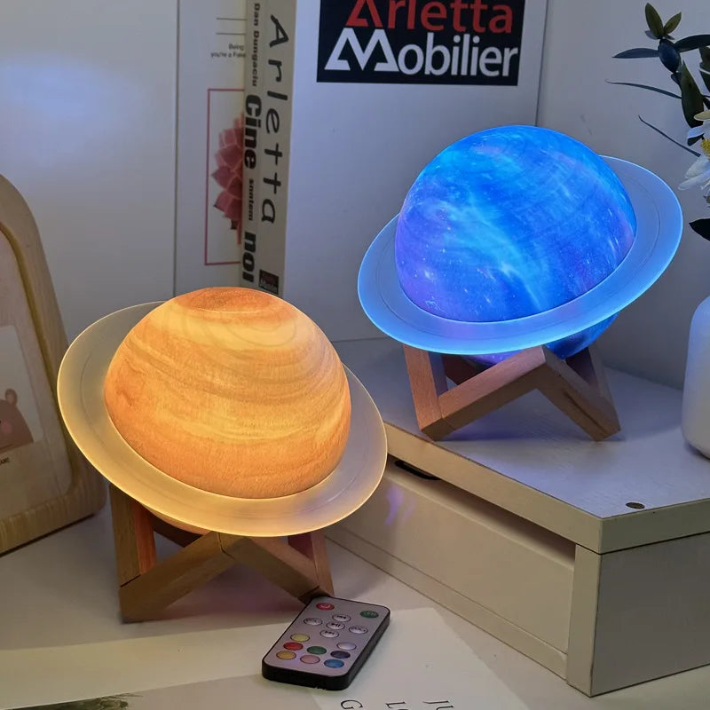 Saturn Planet Bluetooth Speaker and Night Light