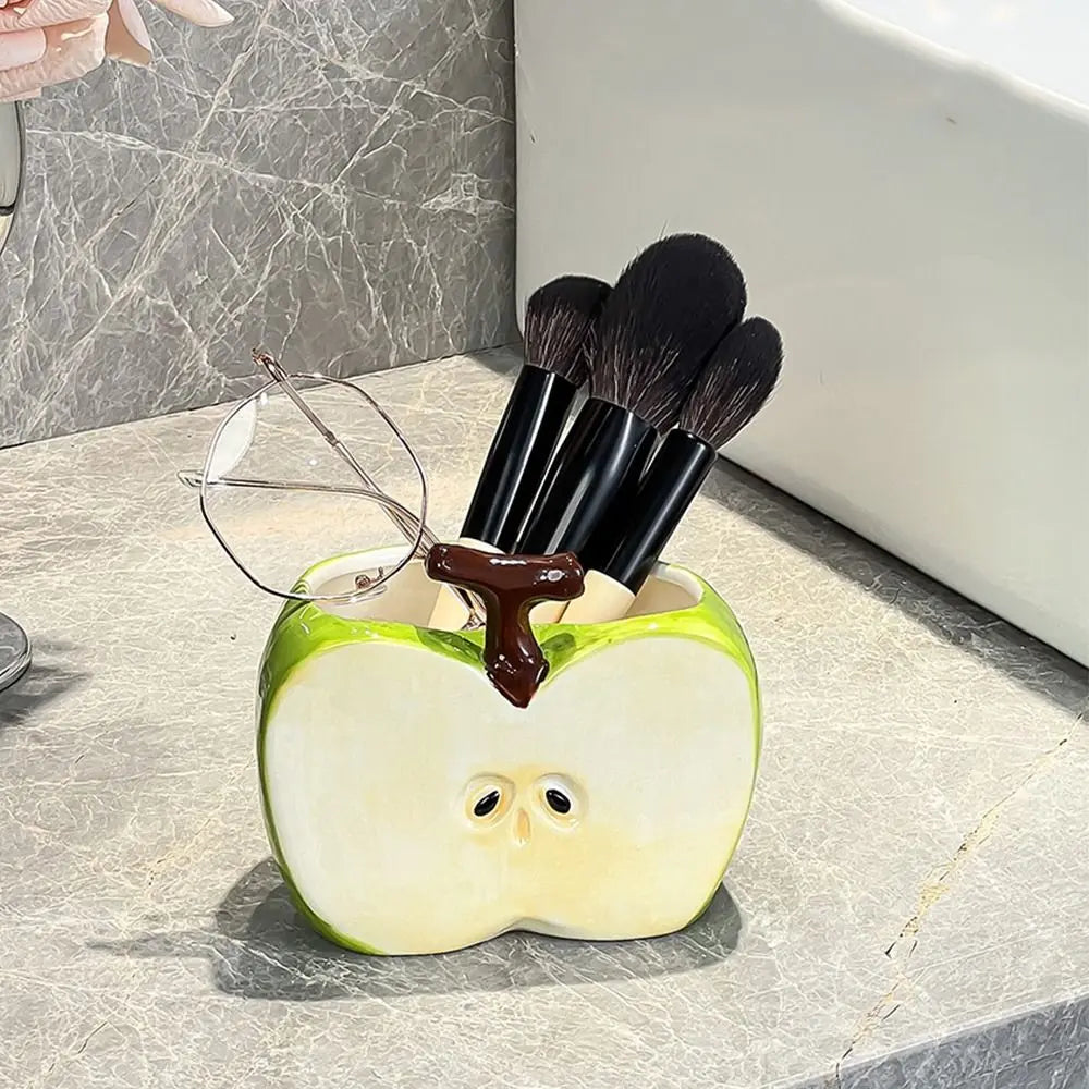 Creative Fruit-Shaped Ceramic Toothbrush Holder