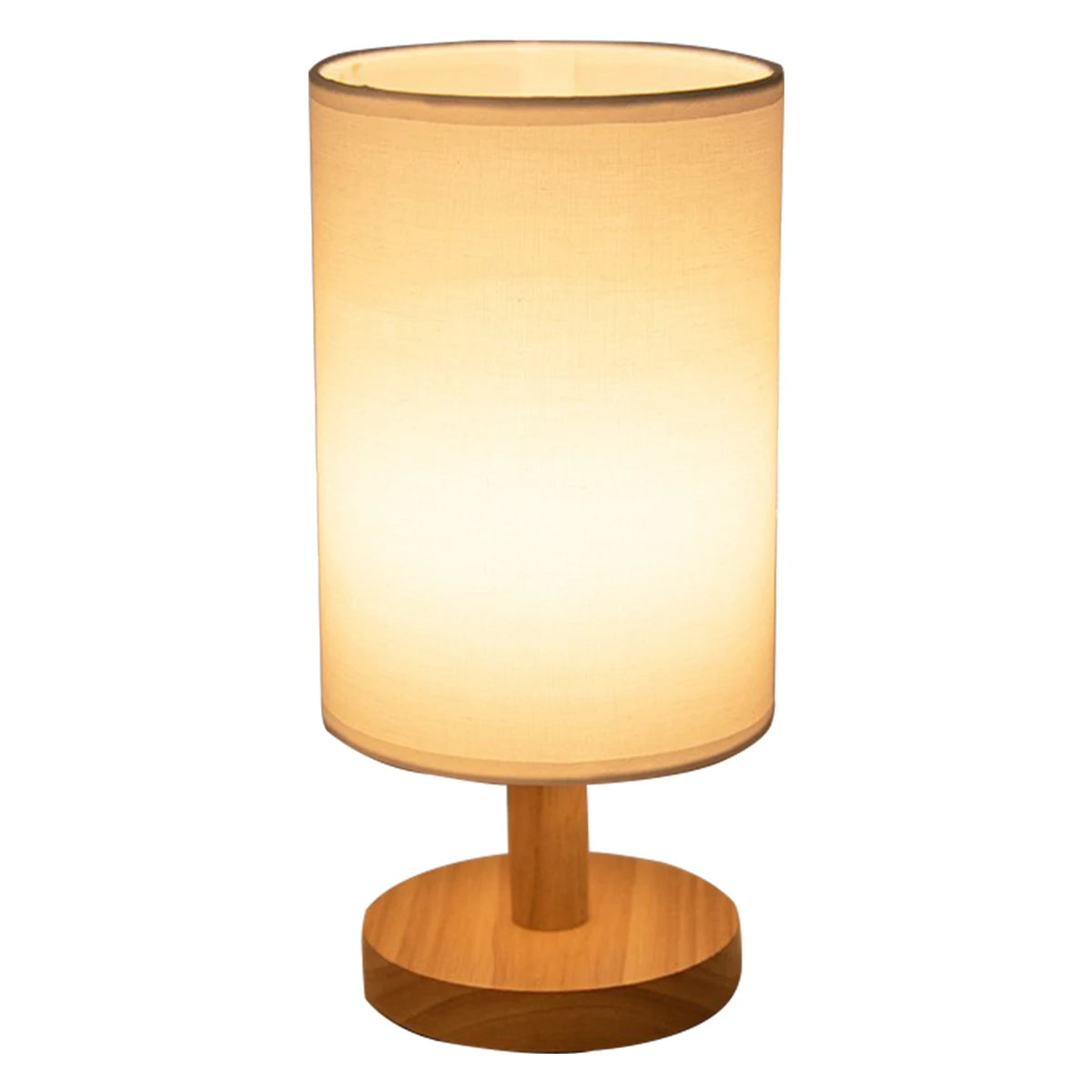 AuraGlow Wooden USB Table Lamp